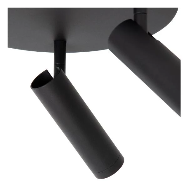 Lucide GRADO - Spot plafond - Ø 25 cm - 3xGU10 (MR11) - Noir - détail 2